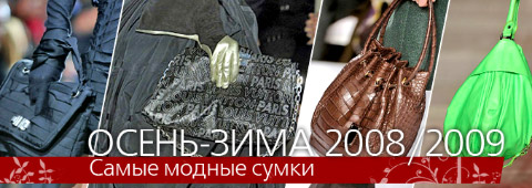 Осень-зима 2008/2009: Самые модные сумки