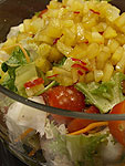 Салат с маринованными шампиньонами